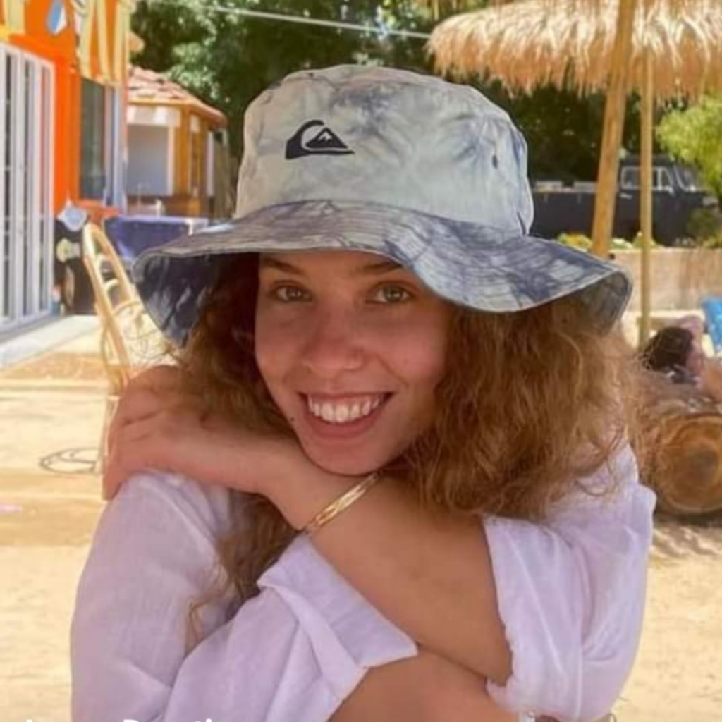 Kim Damti, one of the hundreds killed at the Nova Music Festival at Kibbutz Re'im. Kim was a 2019 graduate of Darca Begin in Gedera.